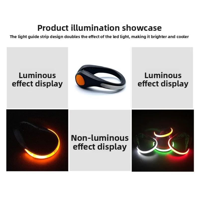 New Luminous Shoe Clip Light L - Cycling Gear And Equipment 评论和价格