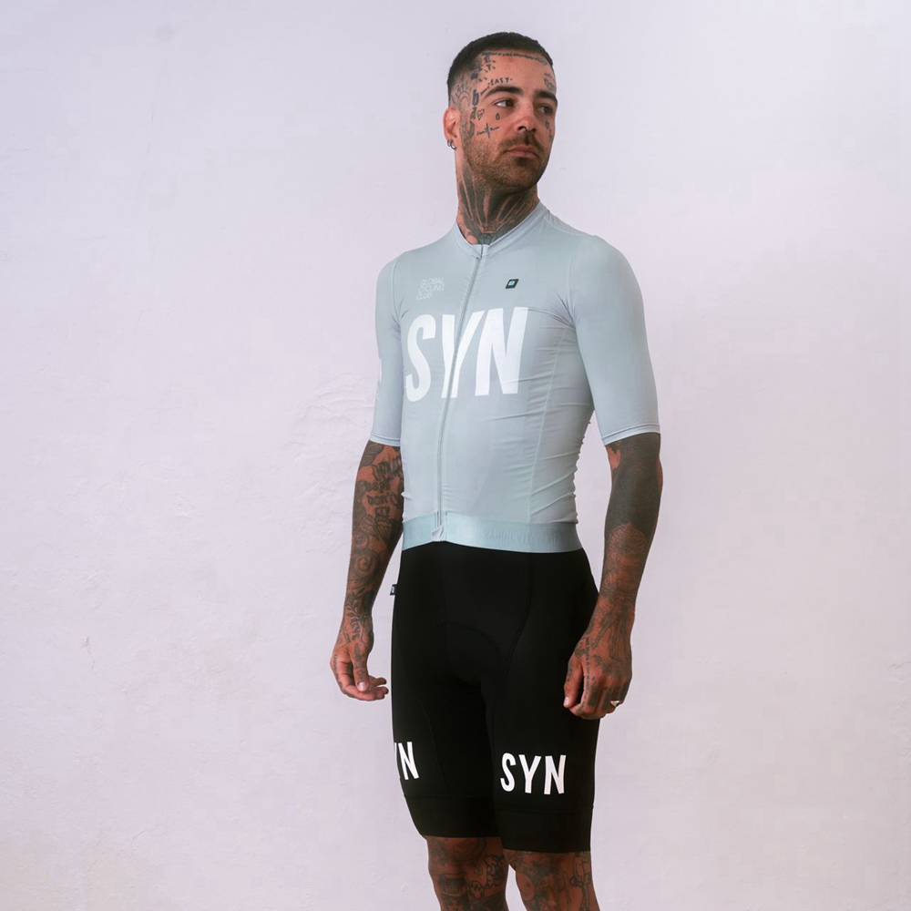 Silver gray short sleeved cycl - Cycling Gear Brands 评论和价格